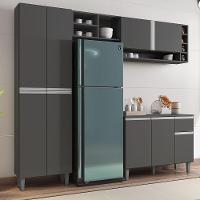 Cozinha Completa Modulada 5 Peças Cinza Fosco - 2