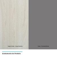 Armário De Cozinha 8 Peças Com Tampo Crema Com Cinza - 8