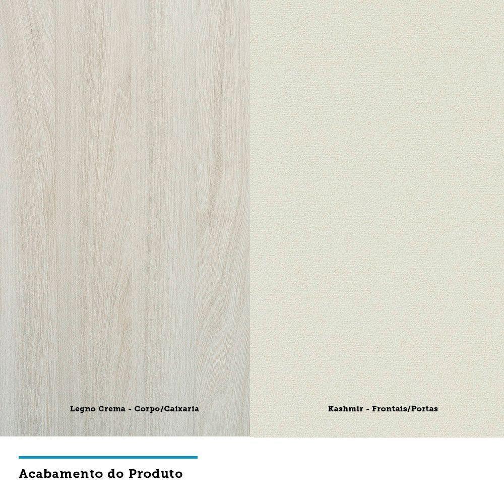 Armário De Cozinha 4 Peças Sem Tampo Crema Com Kashmir - 2