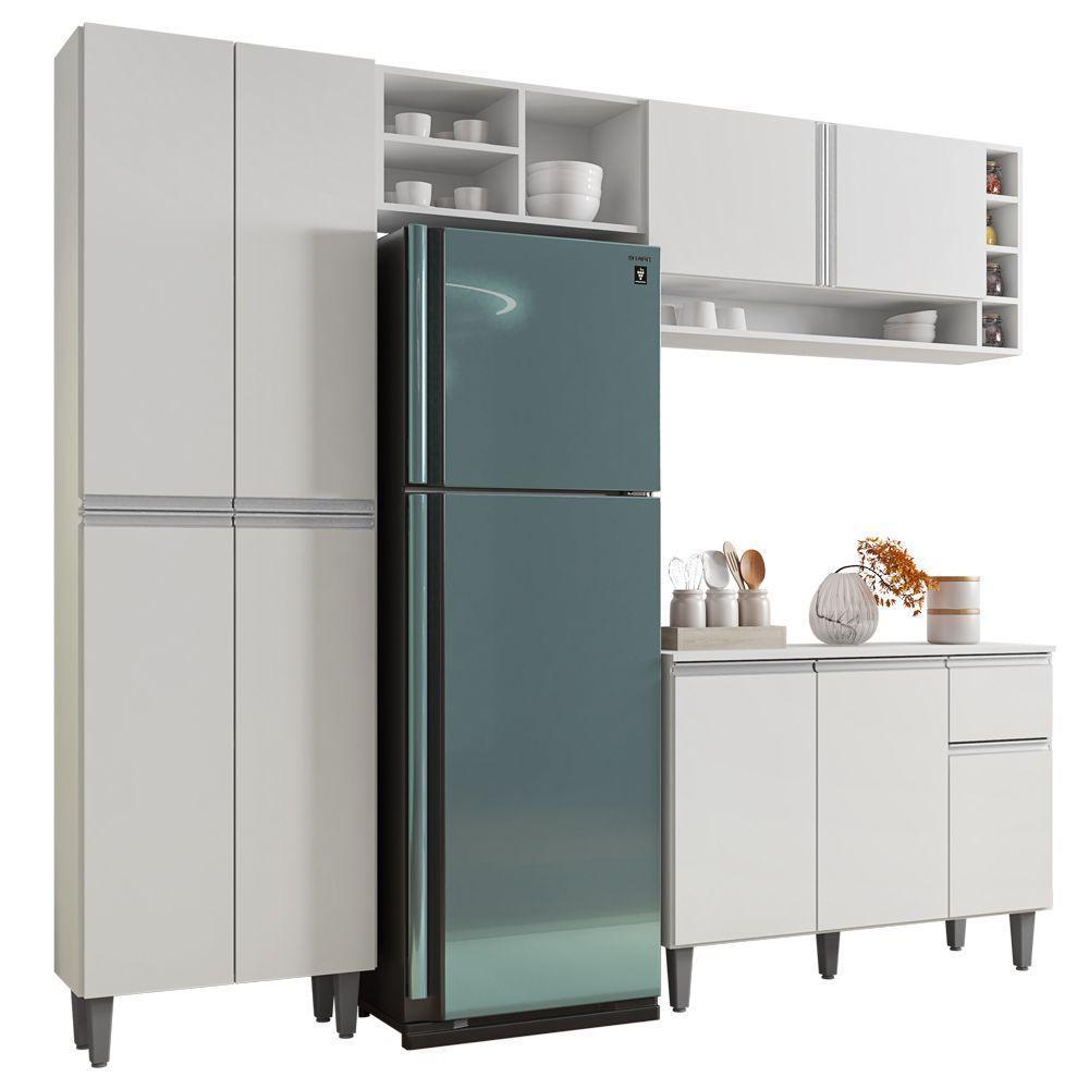 Cozinha Completa Modulada Vanessa 5 Peças Branco - 1