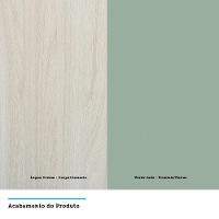 Armário De Cozinha 7 Peças Com Tampo Crema Com Verde - 2