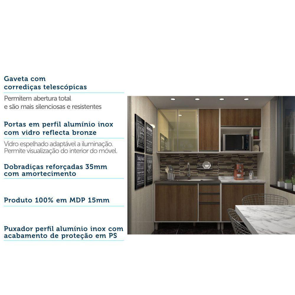 Cozinha 4 Pçs Com E Nicho Pátina Ff Com Avelã Ff - 4