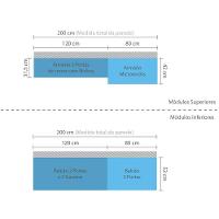 Cozinha 4 Pçs Armários Balcões E Nicho Mel Vanilla C/Branco - 5