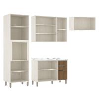 Cozinha 4 Pçs C/Nicho Armários E Balcões Pátina C/Avelã - 7