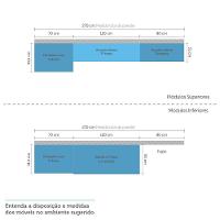 Cozinha 4 Pçs C/Nicho Armários E Balcões Pátina C/Mocca Laca - 11