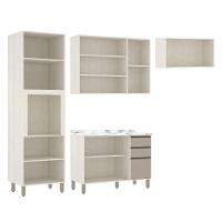 Cozinha 4 Pçs C/Nicho Armários E Balcões Pátina C/Mocca Laca - 13