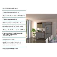 Armário De Cozinha 3 Peças Com Tampo Com Cinza