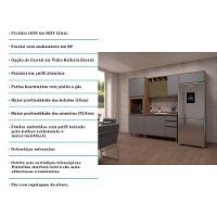 Armário De Cozinha Com 4 Peças E Tampo Com Cinza - 7