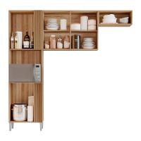 Cozinha Compacta Com 05 Portas Juma Cor Atacama Off White Aramóveis - 2