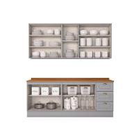 Cozinha Compacta Com Balcão Para Cooktop Amy Casa 812 Cinza - 3