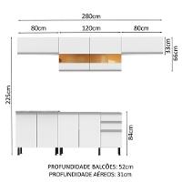 Cozinha Completa Mariana com Armário e Balcão Madesa - 10