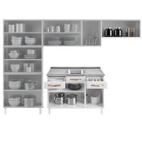 Cozinha Aço Completa Telasul Mirage New Bco C/ Balcão P/ Pia - 5