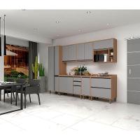 Armário De Cozinha Com 7 Peças Com Tampo Vanilla Com Cinza - 1