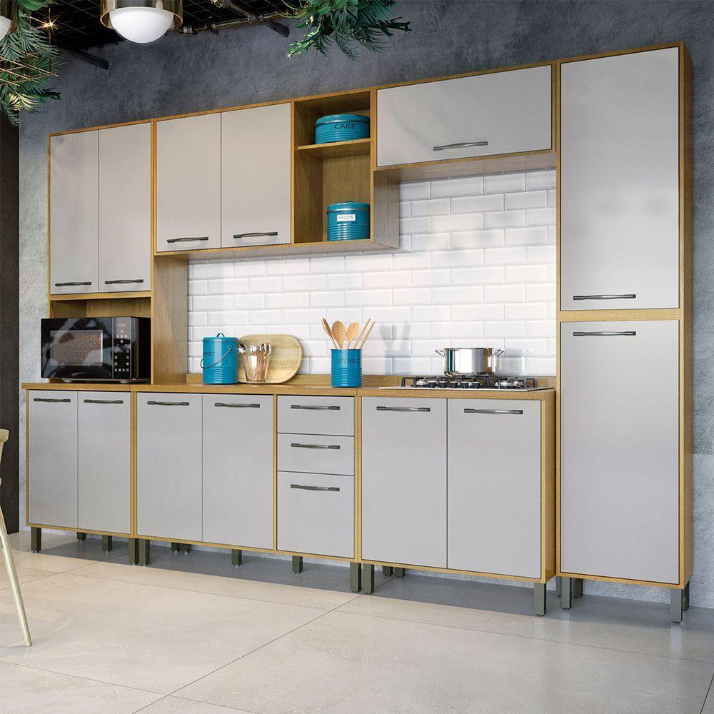 Cozinha Completa 6 Peças áustria Valdemóveis Cinamomo/off White - 1