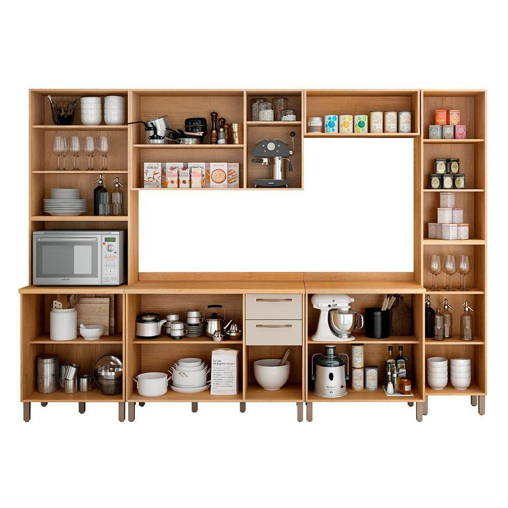 Cozinha Completa 6 Peças áustria Valdemóveis Cinamomo/off White - 7