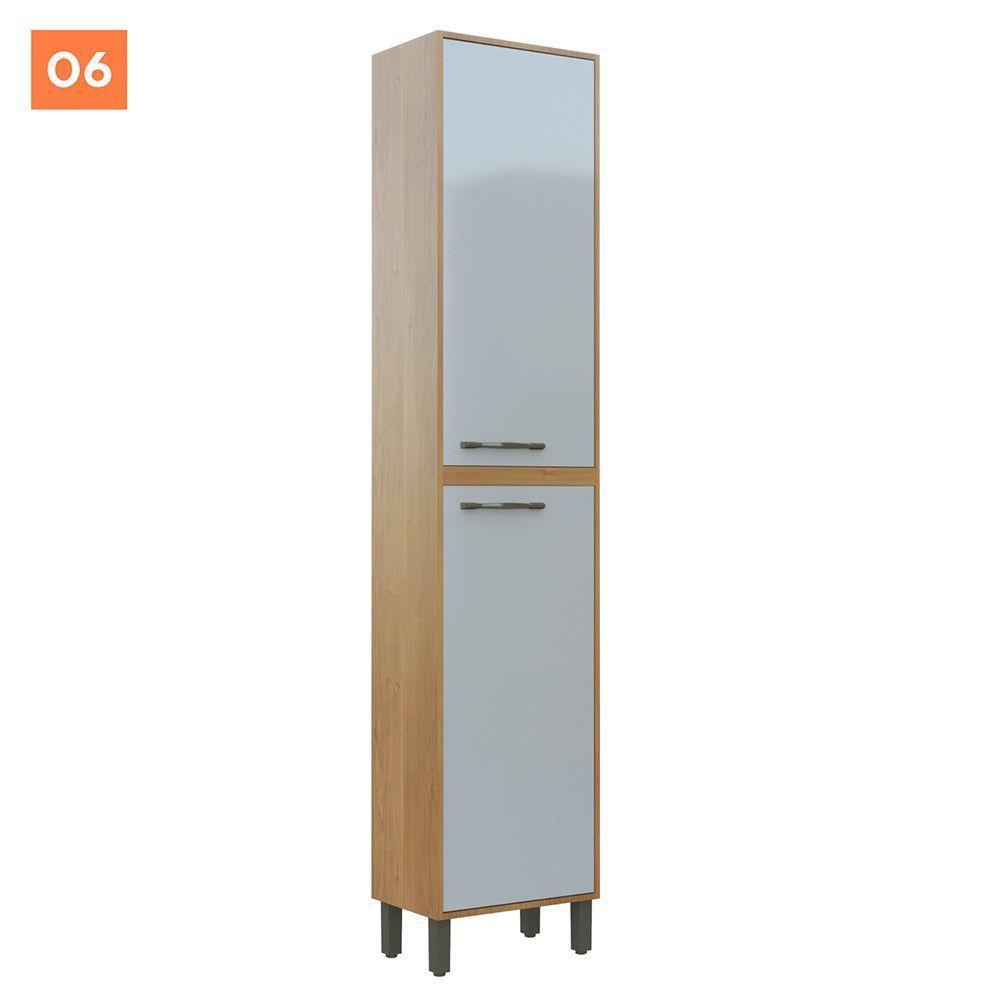 Cozinha Completa 6 Peças áustria Valdemóveis Cinamomo/off White - 9