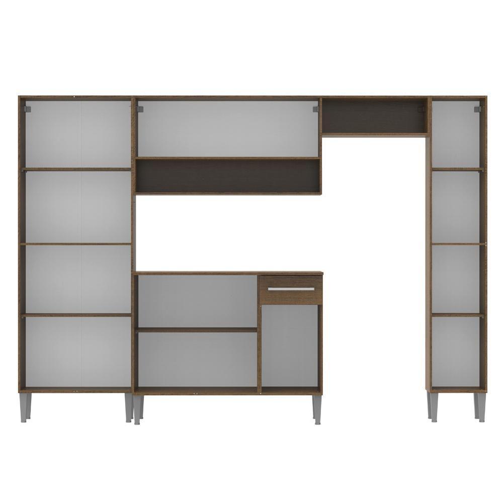 Cozinha Completa Emilly Branco com Armário e Balcão Madesa - 4