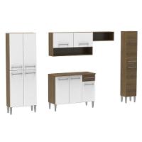 Cozinha Completa Emilly Branco com Armário e Balcão Madesa - 14