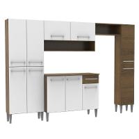 Cozinha Completa Emilly Branco com Armário e Balcão Madesa