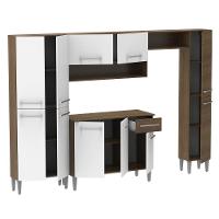 Cozinha Completa Emilly Branco com Armário e Balcão Madesa - 5