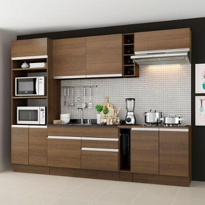 Cozinha Completa Vicenza Rodapé Rustic Armário Balcão Madesa