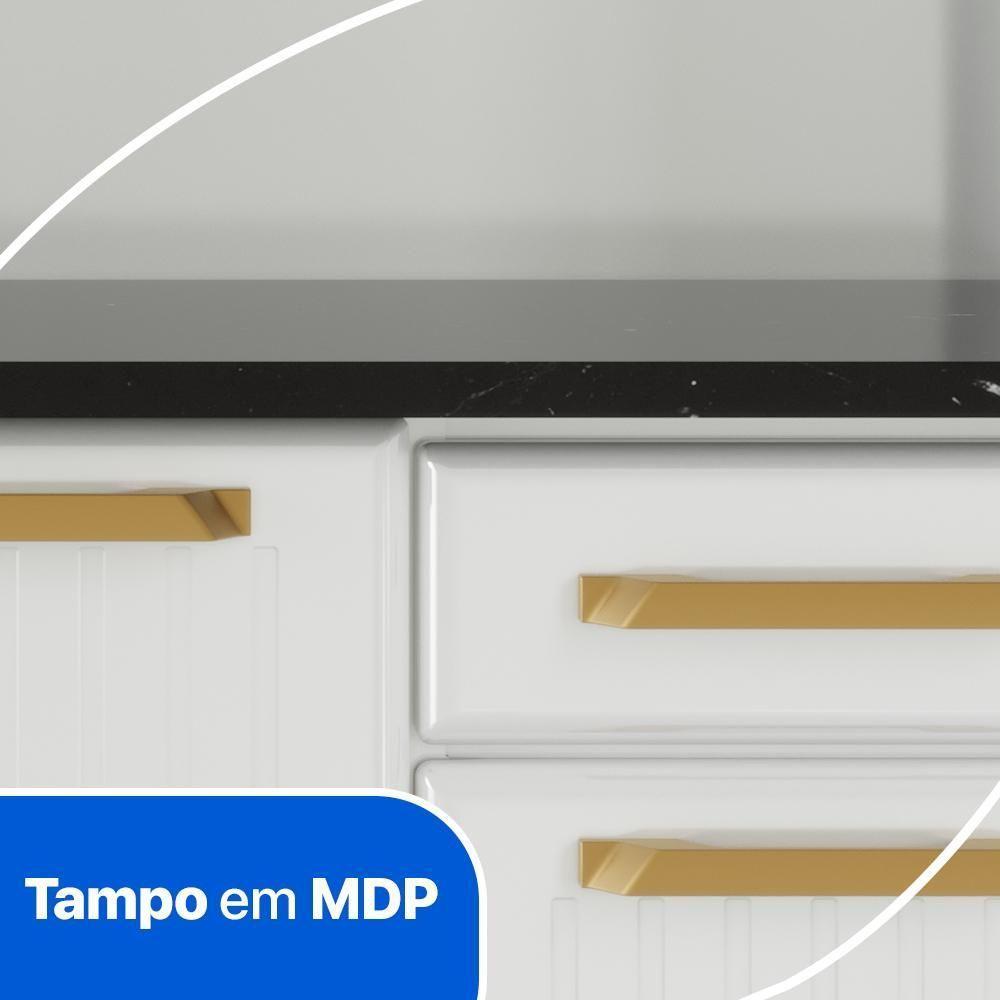 Armário De Cozinha De Aço Kit Triplo Telasul Diamante Smart Branco - 3