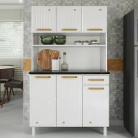 Armário De Cozinha De Aço Kit Triplo Telasul Diamante Smart Branco - 1