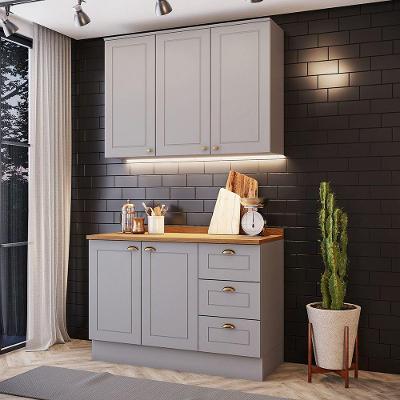 Cozinha Compacta 2 Peças Amy Casa 812 Cinza