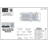 Cozinha Compacta Valencia Com Vidro 4 Peças 9 Portas 2 Gavetas Salleto Moveis Carvalho/off White - 6
