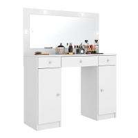 Penteadeira Camarim Com Led Carisma Branco Demóbile Branco - 1