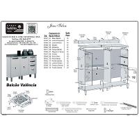 Cozinha Compacta Valencia 4 Peças 9 Portas 2 Gavetas Salleto Moveis Cinamomo Com Off White