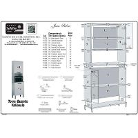 Cozinha Compacta Valencia 4 Peças 9 Portas 2 Gavetas Salleto Moveis Cinamomo Com Off White - 8
