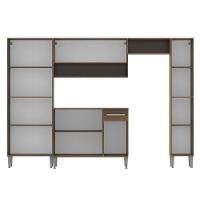 Cozinha Completa Emilly Rustic com Armário e Balcão Madesa - 5