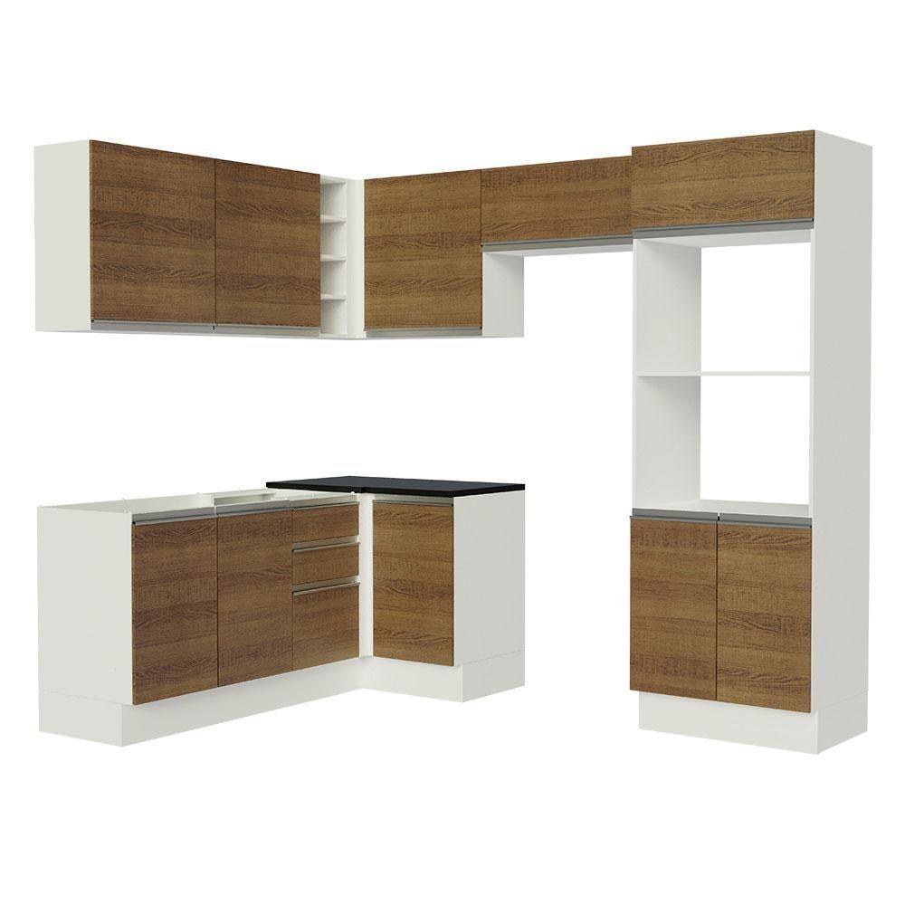 Cozinha Completa Acordes Glamy Rustic 100% MDF Canto Madesa - 3