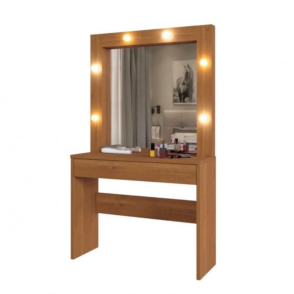 Penteadeira Camarim Requinte 1 Gaveta Mavaular Naturale. - 1