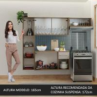 Armário De Cozinha Compacta 180cm Rustic/crema Easy Madesa Rustic/crema - 2