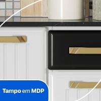 Armário De Cozinha De Aço Kit Triplo Telasul Diamante Smart Bco/pto - 2