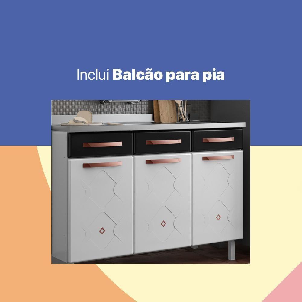 Cozinha Aço Completa Telasul Mirage New Pto C/ Balcão P/ Pia - 2