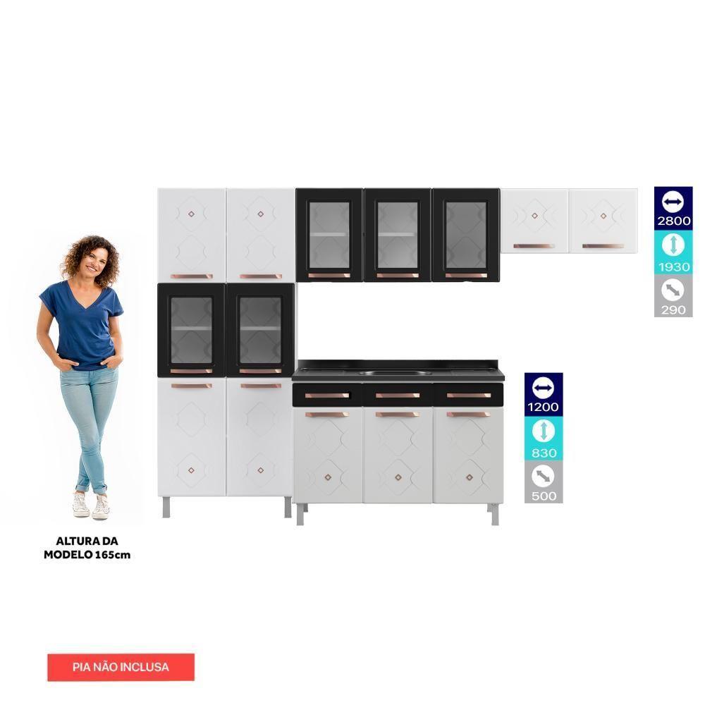 Cozinha Aço Completa Telasul Mirage New Pto C/ Balcão P/ Pia - 5