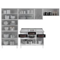 Cozinha Aço Completa Telasul Mirage New Pto C/ Balcão P/ Pia