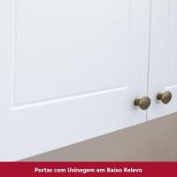 Cozinha Compacta De 4 Peças C/ Aéreo Para Geladeira Branco - 5