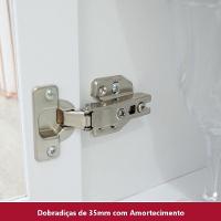 Cozinha Compacta De 4 Peças C/ Aéreo Para Geladeira Branco - 13