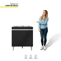 Balcão Para Cooktop Cozinha 4/5 Bocas Com Tampo 2 Portas - 5