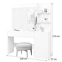 Camarim Londres 1 Porta 1 Gaveta Com Espelho Mavaular Off White - 6