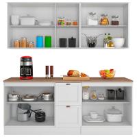 Cozinha Completa Unna 9 Portas 2 Gavetas Poliman Móveis Branco - 3