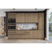 Cozinha Modulada Kappesberg Maxxi  3 Peças (2 Armários + 1 Paneleiro) CPT35 Nogal