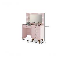 Penteadeira Rosê Com Led Gaveta Central Com Organizador - 2
