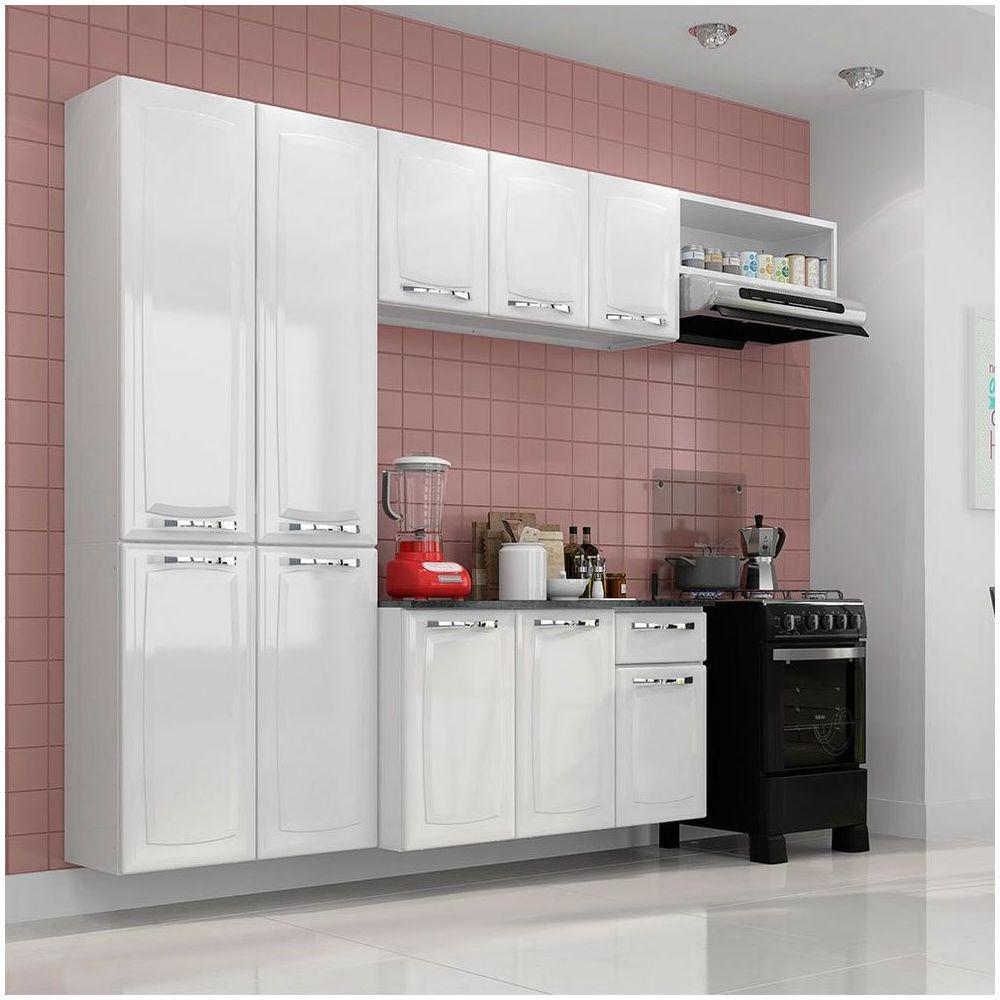 Cozinha De Aço Compacta 4 Peças Amanda Itatiaia Branco - 1