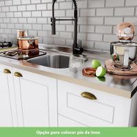 Cozinha Compacta 4 Peças Com Módulo Forno Embutir Branco - 8
