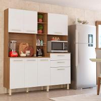 Kit Cozinha Com 7 Portas E 2 Gavetas Amendola Branco Encanto - 1